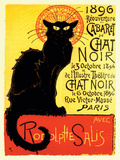 Chat Noir Print by Théophile Alexandre Steinlen