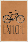 Explore Retro Bicycle Player Art Poster Print Posters