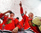 Jonathan Toews & Patrick Kane Chicago Blackhawks 2010 Stanley Cup Champions Victory Parade (60) Photo