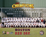 '04 World Series Champion Red Sox Team Sit-down Photo