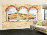 Tuscan View Small Huge Mural Art Print Poster Wall Mural