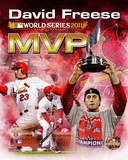 David Freese 2011 MLB World Series MVP Portrait Plus Photo