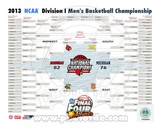 University of Louisville Cardinals 2013 NCAA Men's College Basketball National Champions Bracket Photo