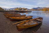 Rowing Boats at Lakeside Landing, Derwentwater, Keswick, Lake District Nat'l Pk, Cumbria, UK Photographic Print by Ian Egner