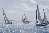 Sailboat Regattas. British Virgin Islands, West Indies, Caribbean, Central America Photographic Print by J P De Manne