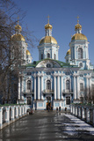 St. Nikolas's Cathedral, St. Petersburg, Russia, Europe Photographic Print by  Godong