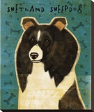 Shetland Sheepdog (Black & White) Reproducción en lienzo de la lámina por Golden John W. Shetland Sheepdog (Black & White) Reproducción en lienzo de la lámina por Golden John W.