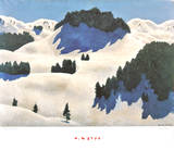 Winter Landscape Print by Alfons Walde