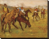 Before the Race, between 1882 and 1884 Stretched Canvas Print by Degas Edgar