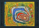 ISLAND IN THE YELLOW SEA - AUF DEM WEG IST MAN NIE VERLOREN , 1982 Prints by Friedensreich Hundertwasser