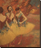 Three Dancers in Yellow Skirts, 1891 Stretched Canvas Print by Degas Edgar