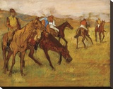 Before the Race, between 1882 and 1884 Stretched Canvas Print by Degas Edgar