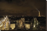 Paris Nights II Stretched Canvas Print by Irmak Sabri