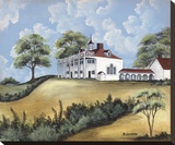 Mt. Vernon Stretched Canvas Print by Jeffords Barbara