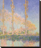 Poplars (Autumn), 1891 Stretched Canvas Print by Claude Monet