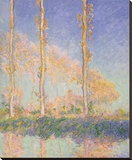 Poplars (Autumn), 1891 Stretched Canvas Print by Monet Claude
