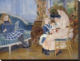 Children's Afternoon at Wargemont, 1885 Stretched Canvas Print by Renoir Pierre-Auguste