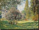 Parc Monceau, 1876 Stretched Canvas Print by Monet Claude