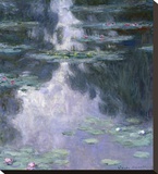 Water Lilies (Nympheas), 1907 Stretched Canvas Print by Monet Claude