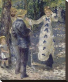 The Swing, 1876 Stretched Canvas Print by Renoir Pierre-Auguste