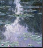 Water Lilies (Nympheas), 1907 Stretched Canvas Print by Monet Claude
