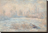 Le Givre, 1880 Stretched Canvas Print by Claude Monet
