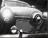 Studebaker Rain Stretched Canvas Print by James Richard