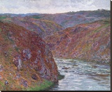 Valley of the Creuse (Gray Day), 1889 Stretched Canvas Print by Monet Claude