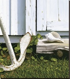 Net House Harbor Stretched Canvas Print by Saylor Jack