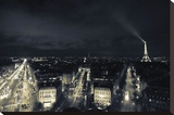 Paris Nights I Stretched Canvas Print by Irmak Sabri