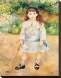 Boy with a Whip, 1885 Stretched Canvas Print by Renoir Pierre-Auguste