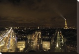 Paris Nights II Stretched Canvas Print by Irmak Sabri