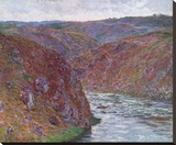 Valley of the Creuse (Gray Day), 1889 Stretched Canvas Print by Monet Claude