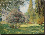 Parc Monceau, 1876 Stretched Canvas Print by Monet Claude