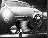 Studebaker Rain Stretched Canvas Print by James Richard