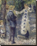 The Swing, 1876 Stretched Canvas Print by Renoir Pierre-Auguste