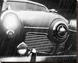 Studebaker Rain Stretched Canvas Print by James Richard