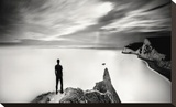 The Man and the Sea, Study 4 Stretched Canvas Print by Stawiarz Marcin