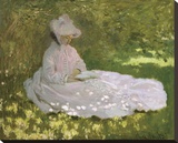 Springtime, 1872 Stretched Canvas Print by Monet Claude