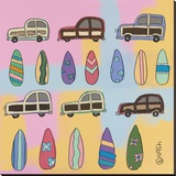 Surf and Turf Stretched Canvas Print by Nash Brian