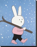 Lala says she goes to Aspen to ski... Stretched Canvas Print by Nash Brian