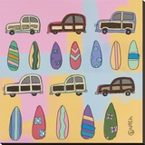 Surf and Turf Stretched Canvas Print by Nash Brian
