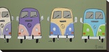 Line 'Em Up Stretched Canvas Print by Nash Brian