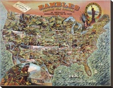 Rambles through our Country Stretched Canvas Print by Unknown Unknown