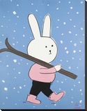 Lala says she goes to Aspen to ski... Stretched Canvas Print by Nash Brian