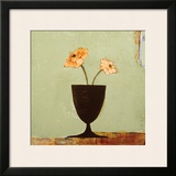 Aqua Floral II Art by Charlotte Foust