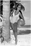 Bathing Suit Girl Archival Photo Poster Print