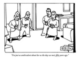 "I'm just as ambivalent about her as the day we met, fifty years ago." - New Yorker Cartoon Premium Giclee Print by Bruce Eric Kaplan
