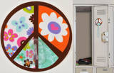 Peace Sign Magic Locker Hook Wall Decal
