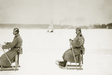 Berlin police officers on sleds, 1914 Photographie par Knorr & Hirth 